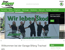 Tablet Screenshot of garage-bifang.ch